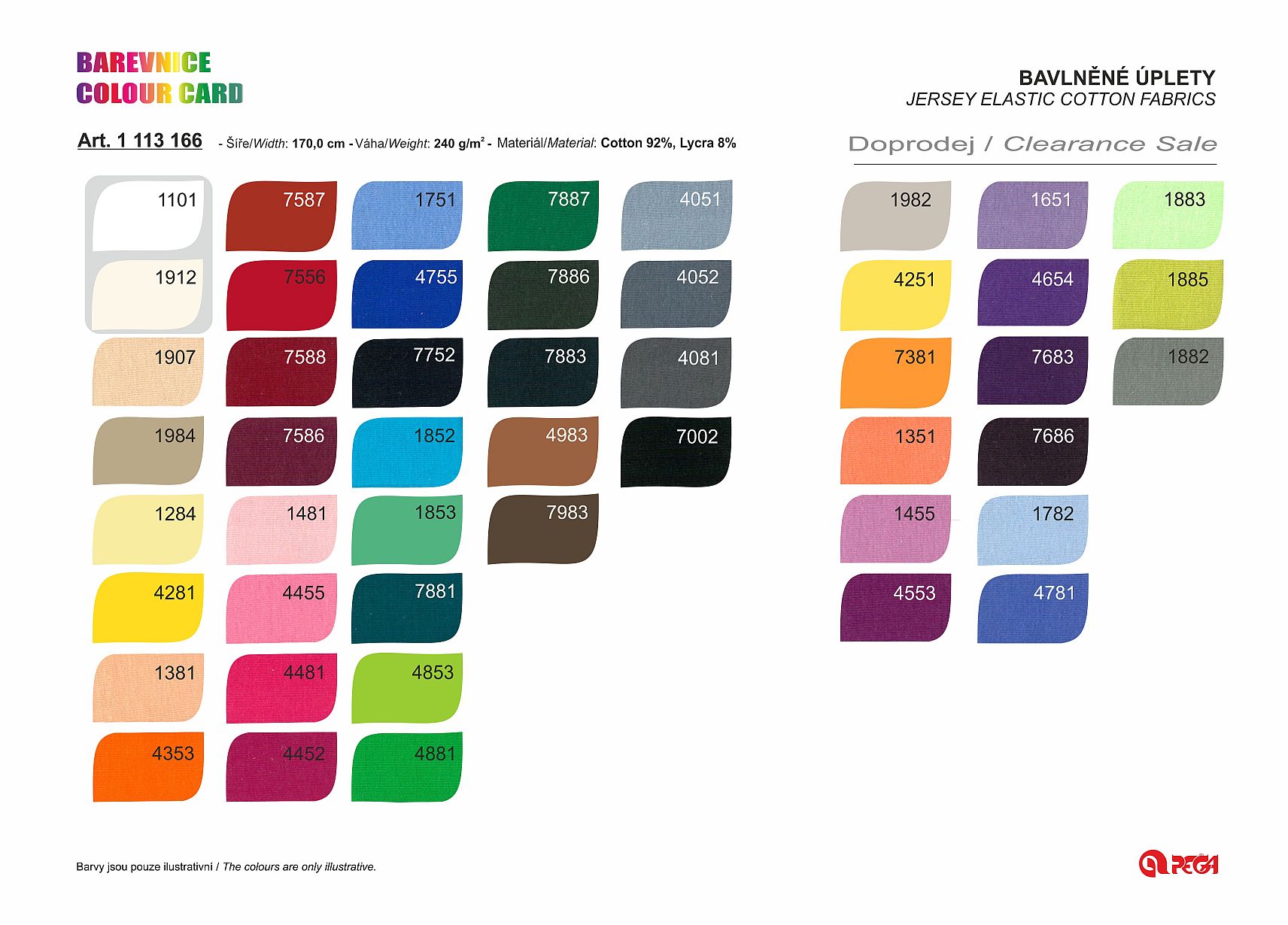 Oracal 651 Intermediate Calendered Film Color Chart