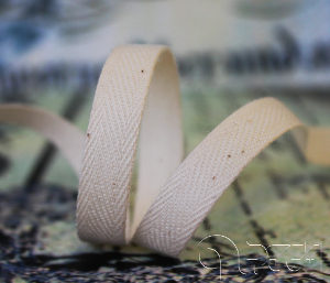 Twilled cotton tape