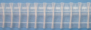 Záclonová řasící stuha, záclonová páska