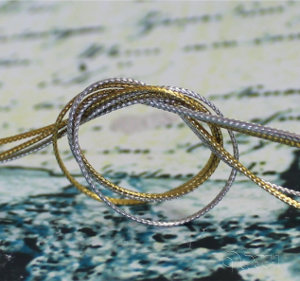 Braided metallic trimming