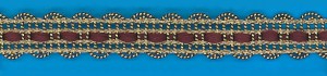 Braided metallic trimming