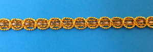 Braided metallic trimming