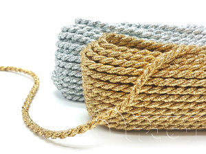 Metallic twisted cord